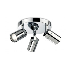 Luminaire Center Pinnacle Plafonnier - Chrome 3 ampoules