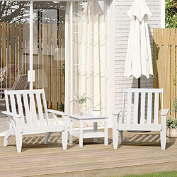 vidaXL Chaises de jardin adirondack lot de 2 75x77x77 cm