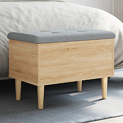 Maison Chic Banc de rangement | Meuble de rangement d'Entrée | Coffres d'Intérieur chêne sonoma 62x42x46 cm bois d'ingénierie -MN12013