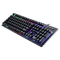 Wewoo Clavier QWERTY noir ZGB G20 104 Touches USB Filaire Mécanique RGB Rétro-Éclairage de l'Ordinateur Gaming pas cher