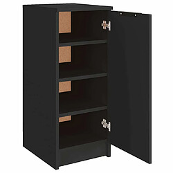 Maison Chic Armoire à Chaussures Noir,Meuble de Rangement à Chaussures 30x35x70 cm bois d'ingénierie -MN94230 pas cher