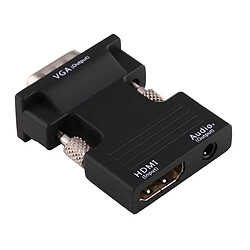 Avis Wewoo Pour Projecteur, Moniteur, Téléviseurs Noir HDMI Femelle à VGA Convertisseur Mâle avec Adaptateur de Sortie Audio