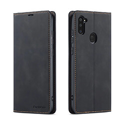 Etui en PU auto-absorbé noir pour votre Samsung Galaxy A11