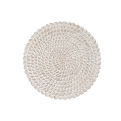 Décoration murale DKD Home Decor Finition vieillie Naturel 120 x 3 x 120 cm Blanc Indien