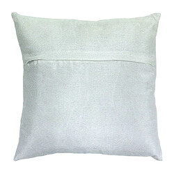 Thedecofactory LINX - Coussin effet chiné métallisé blanc 40x40