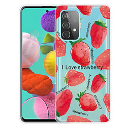 Coque en TPU antichoc fraise pour votre Samsung Galaxy A13 4G