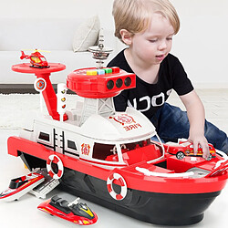 Avis Universal Jouets pour enfants Simulation Trajectoire Inertielle Bateau Bateau Jouet Voiture & Musique Histoire Jouet léger Bateau Modèle Voiture Parking Jouet Enfant Garçon |(Rouge)