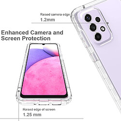 Coque en TPU antichoc, dégradé de couleur dégradé violet pour votre Samsung Galaxy A33 5G