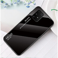 Coque en TPU dégradé de couleur noir pour votre Samsung Galaxy A91/S10 Lite