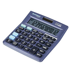 Calculatrice de Bureau DONAU Tech/K-DT4128-01 Fonction Racine 12 Chiffres/ 140x122x22mm/ Couleur: Noir/Calculatrice avec Affichage 12 Chiffres/Double Alimentation/Garantie 5 Ans