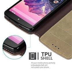 Avis Cadorabo Coque LG Google NEXUS 5 Etui en Brun