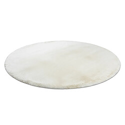 Avis RUGSX Tapis TEDDY NEW wool 45 cercle Shaggy crème très épais, en peluche cercle 200 cm