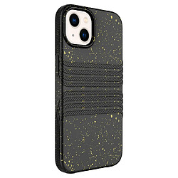 Coque en TPU + paille de blé léger, entièrement biodégradable, anti-rayures pour votre iPhone 13 mini 5.4 pouces - noir