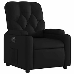 Avis Maison Chic Fauteuil Relax pour salon, Fauteuil inclinable électrique Noir Similicuir -GKD55390