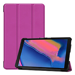 Wewoo Housse Coque Etui à rabat horizontal en cuir Custer Texture pour Galaxy Tab A 8.0 2019 P205 / P200avec support à trois rabattements Violet