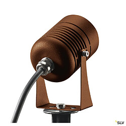 Projecteur extérieur, rouille, SLV LED SPIKE avec LED intégrée, 6W, 3000K, IP55