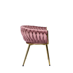 Avis Vivaldi Chaise CAPRI Rose Velours