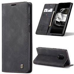 Etui en PU auto-absorbé noir pour votre Xiaomi Redmi Note 9 Pro/Note 9 Pro Max/Note 9S