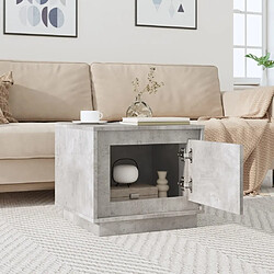 Avis Maison Chic Table basse,Table Console Table d'appoint, Table pour salon gris béton 51x50x44 cm bois d'ingénierie -MN91309