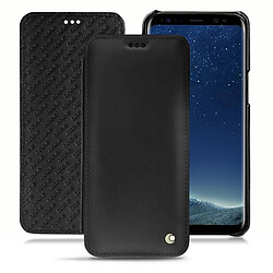 Housse cuir Samsung Galaxy S8+ - Rabat horizontal - Noir ( Nappa / Black ) - NOREVE