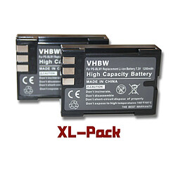 vhbw2 batteries 1200mAh appareil photo Olympus C-5060 wide, E-1,E-3, E-30, E-300, E-330, E-500,E-510, E-520, Camedia C-5060 wide Zoom remplace PS-BLM1