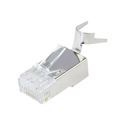 Abi Diffusion Connecteur 8P8C RJ45 CAT6A stp pour monobrin lot de 5