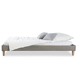 Acheter Homestyle4U Cadre de Lit Simple 90 x 200 Gris Sommier à Lattes