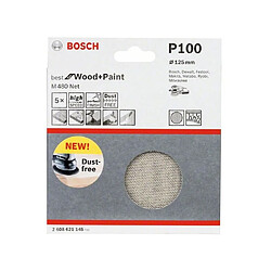 BOSCH Feuille abrasive - Grain 100 - 125 mm