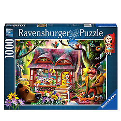 Ravensburger Puzzle Conte de Fées 1000 pièces le Petit Chaperon Rouge et le Loup Softclick Multicolore pas cher