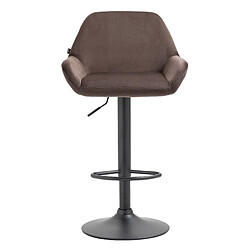 Non Tabouret de bar Braga velours noir