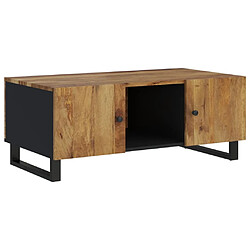 vidaXL Table basse 100x54x40cm bois de manguier solide et d'ingénierie