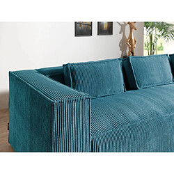 Acheter Lisa Design Stella - canapé d'angle - en velours côtelé - 4 places -style contemporain - droit