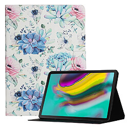 Etui en PU Flore à motifs avec support Plantes succulentes pour votre Samsung Galaxy Tab A7 Lite 8.7 T220/T225