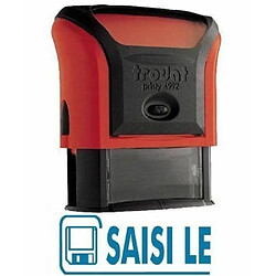 Trodat 43517 X-Print "SAISI LE" Timbre Auto Caoutchouc Bleu