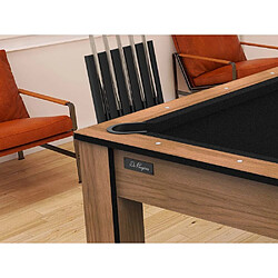 Acheter De Faugeres Billard convertible table 8 personnes Arizona (plateau et accessoires en option) Hêtre boisé , Noir (plateau)