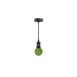 Suspension luminaire style antique XXCELL - noir mat - E27 - 1m