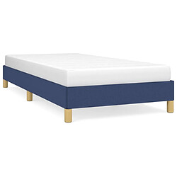 Maison Chic Lit adulte - Lit simple Cadre de lit,Structure du lit Contemporain Bleu 100 x 200 cm Tissu -MN25645