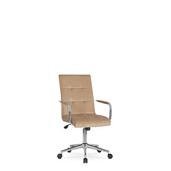 Vivaldi Fauteuil Pivotant BOSTON Beige Velours