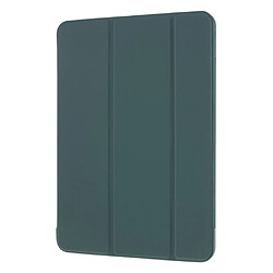 Coque en TPU + PU triple vert foncé pour votre Apple iPad Pro 11 pouces (2020)/(2018)