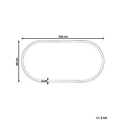 Avis Beliani Miroir LED CHATEAUROUX 120 cm Argenté