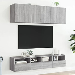 Avis vidaXL Meuble TV mural sonoma gris 40x30x30 cm bois d'ingénierie