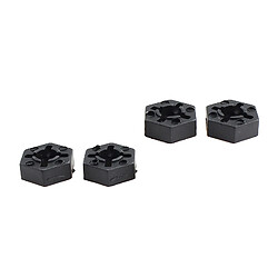 4 Pièces Adaptateur de Moyeu D'entraînement Hexagonal de Roue de Voiture RC Convient pour 1:14 Wltoys 144001 124018 124019 pas cher