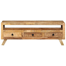 Maison Chic Meuble TV scandinave - Banc TV pour salon 110x30x40 cm Bois massif de manguier -MN93207