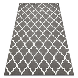 RUGSX BCF Tapis Morad TRELIS Treillis marocain - anthracite, gris 120x170 cm