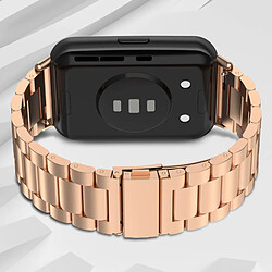 Avis Avizar Bracelet pour Huawei Watch Fit 2 Maille Acier Inoxydable rose gold