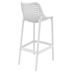 Avis Alterego Tabouret de jardin 'BROZER' blanc en matière plastique