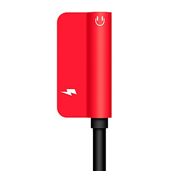 Acheter Wewoo Hat-Ptince Type-C à Type-C et câble adaptateur audio Jack Charge 3,5 mm, pour Galaxy, Google, LG, Sony, Huawei, Xiaomi, Lenovo et autres téléphones Android (Rouge)