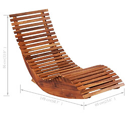 Acheter vidaXL Chaises longues basculantes lot de 2 bois d'acacia