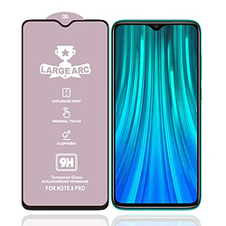 Wewoo Film de verre trempé Pour Xiaomi Redmi Note 8 Pro 9H HD Grand Arc Haute Alumine Plein Écran