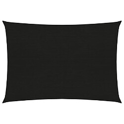 ComfortXL Voile D'ombrage 160 G/m² Noir 2,5x3,5 M Pehd